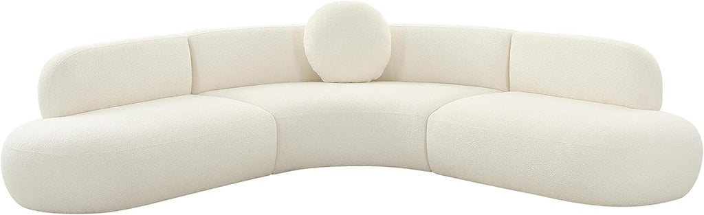 Tov Furniture Broohah Cream Boucle Sectional