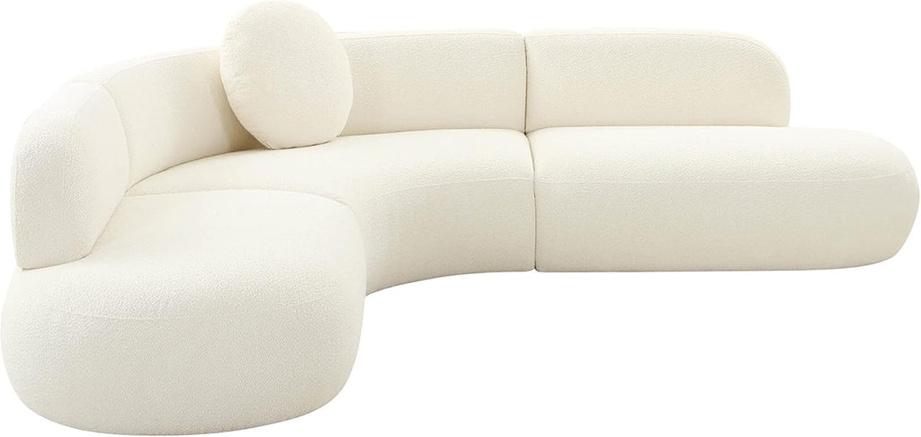 Tov Furniture Broohah Cream Boucle Sectional
