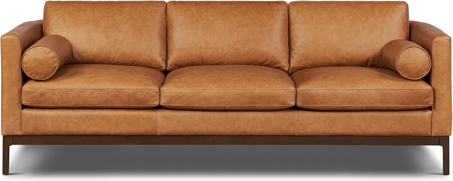 Poly & BARK Napa 88.5" Sofa with Deep Seating, Tailored Upholstered Finish, Clean Modern Lines, and Balanced Proportions for Comfortable and Refined Living Spaces