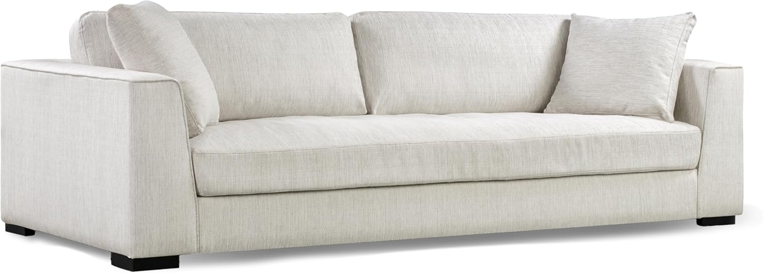 Poly & BARK Napa 88.5" Sofa with Deep Seating, Tailored Upholstered Finish, Clean Modern Lines, and Balanced Proportions for Comfortable and Refined Living Spaces