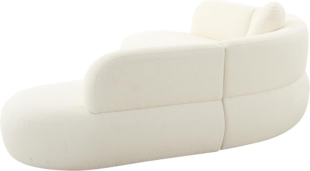 Tov Furniture Broohah Cream Boucle Sectional